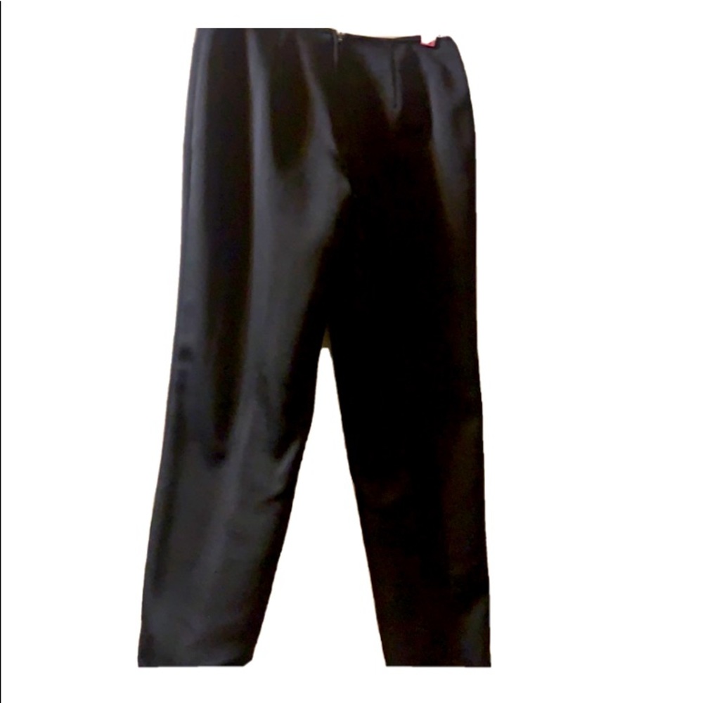 ODDS & EVENS BLACK HIGH WAISTED TROUSERS SLACKS PANTS Straight leg SZ 6 MADE USA